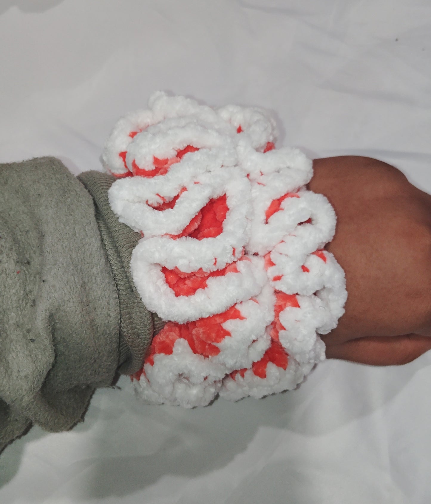 "Orange scrunchie"